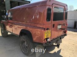 Land Rover Defender 110 Commercial TD5 Utilitaire 4x4 Tout-Terrain Orange 2001