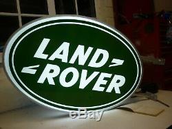 Land Rover Double Face Illuminated Connexion Concessionnaire Garage 90 110 Off Road