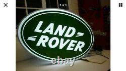 Land Rover Double Face Illuminated Connexion Concessionnaire Garage 90 110 Off Road