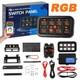 Panneau De Contrôle De Circuit On/off 8 Gang Rgb Pour Barre Lumineuse Led Bateau Voiture
