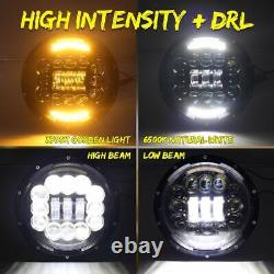 Phare Led Rond 2x7inch Drl Pour Véhicule Hors Route Mercesdes Benz 4x4