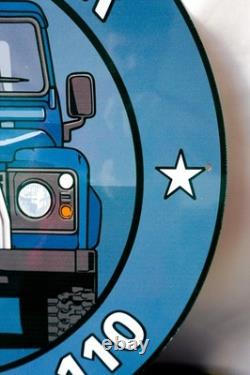Plaque Métallique Rétro Off-Road Land Rover Defender 110 50 cm (19,7)