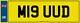 Plaque D'immatriculation Boueuse Et Sale M19 Uud Jeep 4x4 Defender Landrover Trail Off Road Muck
