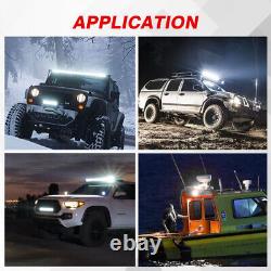 S'adapte Land Rover Defender Led Light Bar 52 Tri-row Spot Offroad Flood Combo+wire