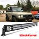 S'adapte Land Rover Discovery 1 & 2 Offroad 52'' Courbé Led Light Bar Double Row Combo