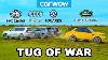 Toyota Land Cruiser Audi Q7 Et Vw Touareg Vs Land Rover Tug Of War<br/><br/>note: The Title Appears To Contain A Typo "vs" Instead Of "et" Before "vw Touareg".