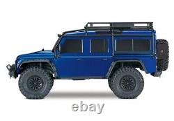 Traxxas 82056-4 Trx-4 Land Rover Defender Blau 110 4wd Rtr 2.4ghz + Trx2s Combo
