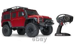 Traxxas 82056-4 Trx-4 Land Rover Defender Red 110 4wd Rtr Crawler Tqi 2,4ghz