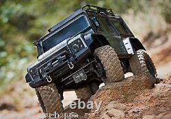 Traxxas TRX-4 Land Rover Defender argent+5000mAh 3S Lipo Chargeur ID-4A + Treuil