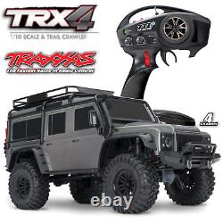 Traxxas Trx82056-4 Silver Trx-4 Land Rover Defender Crawler Retourne
