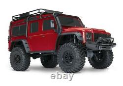 Traxxas Trx-4 Land Rover Defend Crawler Red + 5000 Mah Batterie 2s + Chargeur+