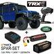 Traxxas Trx-4 Land Rover Defender Bleu + 5000 Mah Batterie 2s+chargeur+lipotasche