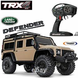 Traxxas Trx-4 Land Rover Defender Sand 4wd Tout-wheel Sans Chargeur De Batterie